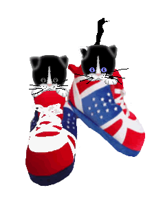 image clipart chaussure avec des chats