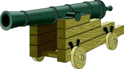 clipart canon de guerre en bois