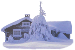 Image de maison avec neige blanche