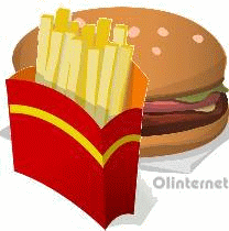 Hamburger frite