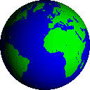 Image gif terre avec les continents