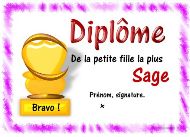 diplome fille sage