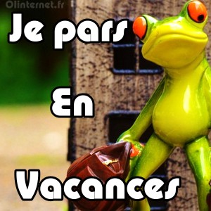 je pars en vacances