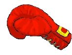 clipart gant de boxe rouge