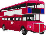 clipart bus rouge a double etage