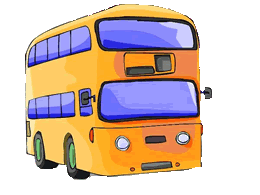 Clipart bus jaune avec vitre