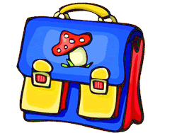 image clipart cartable enfant pour ecole