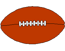 Clipart ballon de rugby