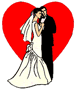 Image clipart coeur et deux personnes