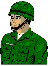 clipart militaire avec son uniforme