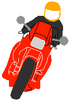 clipart moto avec motard