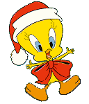 Clipart titi en pere noel