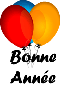 Clipart ballon de fete bonne année