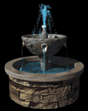 Gifs fontaine ronde de decoration