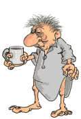 gifs papy avec sa tasse de cafe