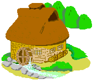 Image gif maison ancienne avec des arbres