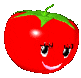 gif anime tomate souriante