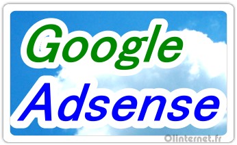 Google Adsense avec un ciel bleu et nuage blanc