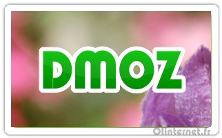 Image de DMOZ avec fond rose et violet